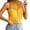 Yellow, variant on Womens Tshirts Ladies New Summer Fashionable Hollow Lace Tank Lightweight Top Work Shirts Women Red XXL