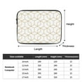 thumbnail image 3 of Simple Plaid Geometric Pattern 15 inch Portable Laptop Sleeve Compatible with MacBook Air Notebook Computer Case for Men Women College School Students, 3 of 7