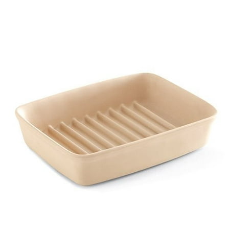 Pampered Chef 1342 Small Ridged Baker, 9 x 6.75 x