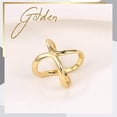 thumbnail image 3 of Nvzi Multi-Purpose Cross Hollow Simple Three-Ring Scarf Buckle X-Shaped Scarf,Scarf Shawl Buckle,Shirt Buttons,Dress Buttons for Women 4Pcs (2Silver+2Gold), 3 of 3