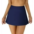 thumbnail image 3 of Alove Women High Waisted Swim Skirts Bathing Suit Bottoms Tummy Control Split Swimsuit Skirt Built in Swim Shorts, 3 of 8