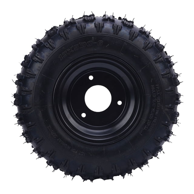 6 Inch Go Kart Wheel Rim Tire Assembly, 13x5.00-6 Wheel Rim Tire Assembly Impact Proof Sturdy for Electric Scooter