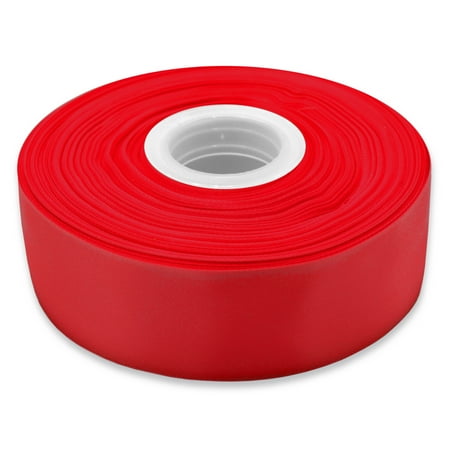 UPC: 0810056347994 | Polyester Christmas Red Single Face Satin Ribbon  1.5  x 75 Yards by Gwen Studios