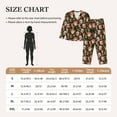 thumbnail image 3 of Rateoe Edgehog and Mushrooms Pattern Womens Pajamas Set Long Sleeve Sleepwear Button Down Nightwear Soft Cotton Pj Lounge Sets, 3 of 9