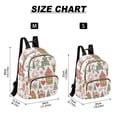 thumbnail image 2 of FORMRS Mini Backpack Purse for Women Travel Daypack Casual Shoulder Bag, Brown Nordic Christmas House, 2 of 7