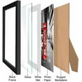 thumbnail image 6 of 8x10 Black Picture Frames with Mat for Wall or Table Top Decoration, Set of 6, 6 of 9
