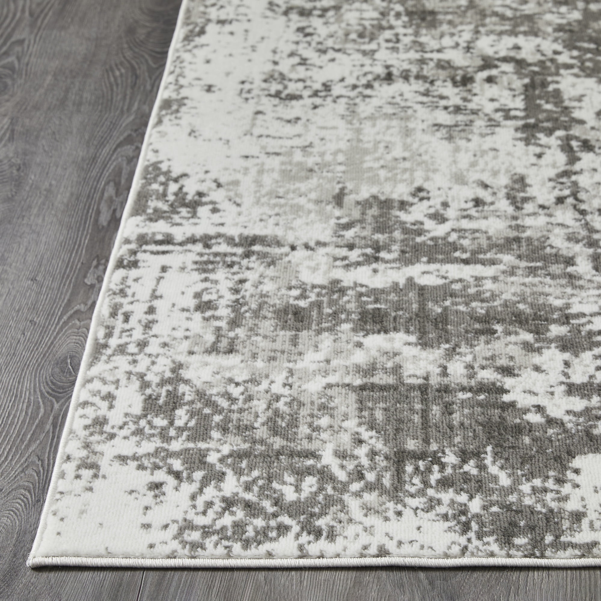 Loomaknoti Rhane Alenzi 4' x 6' Gray Abstract Indoor Area Rug