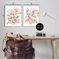thumbnail image 4 of Stupell Industries Pink Scattered Blooms Botanical & Floral Painting Gray Framed Art Print Wall Art, 24 x 30, Set of 2, 4 of 10