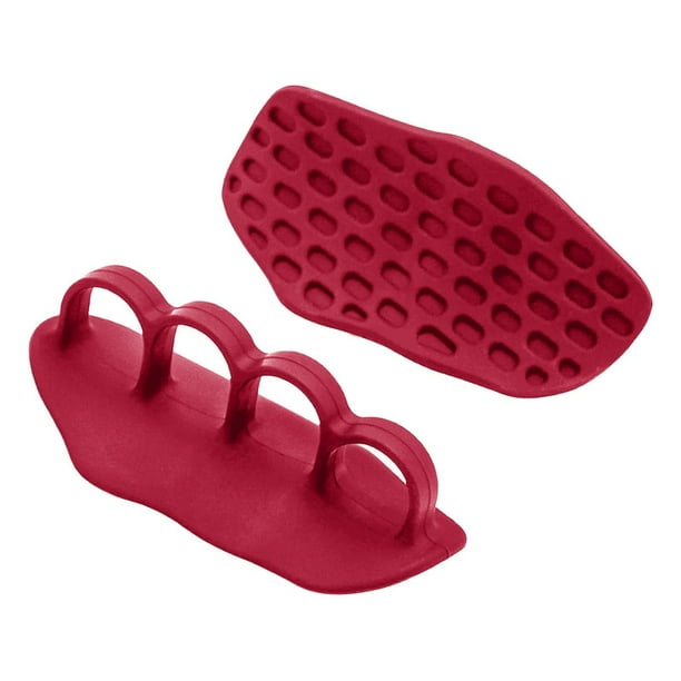 Guantes de gimnasio sin dedos con agarre de pesas y fortalecedores de dedos de silicona sin bolsa