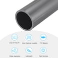 thumbnail image 3 of Uxcell Rigid Round Pipes High Impact for Water Pipe Crafts Cable Sleeve Light Grey 51.8mm x 60mm, 3 of 6