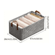 thumbnail image 2 of 3pcs Caja Almacenamiento De Ropa Plegable Con Marco De Acero negro blanco, 2 of 4