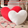 thumbnail image 2 of Cojín con forma de corazón, piel sintética de conejo supersuave, en forma de corazón, Vodoie, 2 of 7