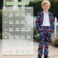 thumbnail image 7 of Xoenoiee Turtle Hibiscus Butterfly Print Boys Outfit Kids Tuxedo Suit Set Teens Graduation Outfits Dress Wear Blazer Set Prom Outfit, 11-12 Years, 7 of 7