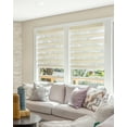 thumbnail image 6 of CHICOLOGY Zebra Roller Shades | Room Darkening | Pearl |55"W X 72"H| Dual Layer Light Filtering Blinds | Cordless Window Shades for Home & Office | Easy Install, 6 of 11