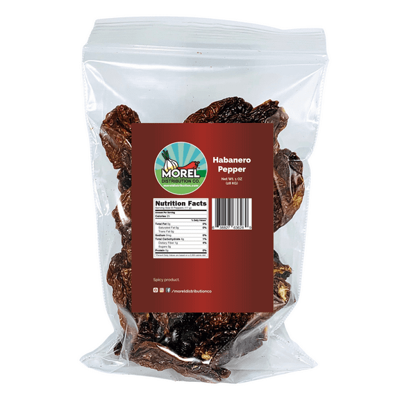 Dried Habanero Pepper (Chile Habanero) 1 oz