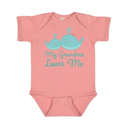 

Inktastic My Grandma Loves Me Gift Baby Boy or Baby Girl Bodysuit
