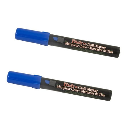 UPC: 0842497170817 | Marvy Uchida Chisel Tip Chalk Markers Blue 2/Pack