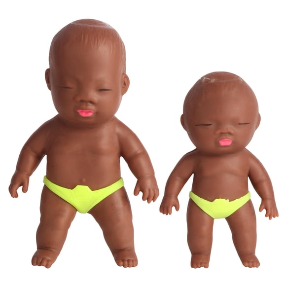 2 Pack Squeeze Stress Doll Toys, Cute Little Baby Doll Fidget Toys, Stress Relief Sensory Squishies Toys for Adults