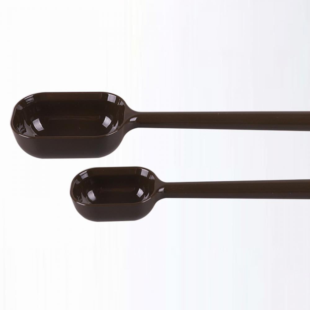 Plastic Round Shaped Powder Liquid Measuring Spoons Scoop Black 5 in 1 -  4.7 x 1.6 x 0.8(L*D*H) - Bed Bath & Beyond - 33902482