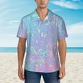thumbnail image 4 of Disketp Hawaiian Shirts For Men,Fantasy Gradient Print Mens Casual Short Sleeve Button Down Shirts Beach Shirt, 4 of 8