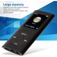 thumbnail image 4 of HUGFEGWE MP3/MP4 Player, Portable Music Player with Earphone, 1.8 inch HD Screen, Support up to 64GB Memory Card, 8H Playing time, Super Light Metal Shell(Black) CJ25311-9270, 4 of 9
