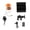 Black 30m, variant on YAHHU Underwater Fishing Camera HD 1080P 195° Wide Angle Fish Finder 4.3 Inch IPS Screen Sunshade for Ice Fishing 20m Cable