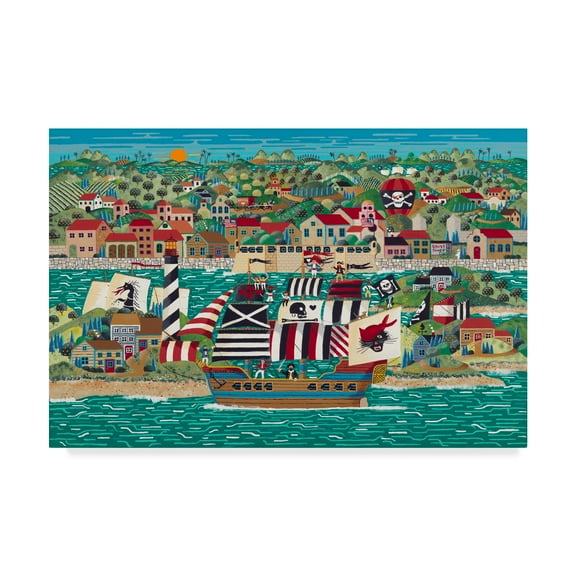 Trademark Fine Art 'The Pirates Of St Augustine' Canvas Art by Anthony Kleem