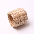 thumbnail image 2 of (6 unids/pack) nueva servilleta de paja de bambú natural hebilla cuerda de cáñamo servilletero anillo de cáscara de maíz material de la hierba: paja de cáscara de maíz, 2 of 5
