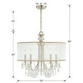 thumbnail image 3 of Five Light Chandelier In Minimalist Style 24 Inches Wide By 23 Inches High-Polished Chrome Finish    -Traditional Installation Crystorama Lighting, 3 of 10