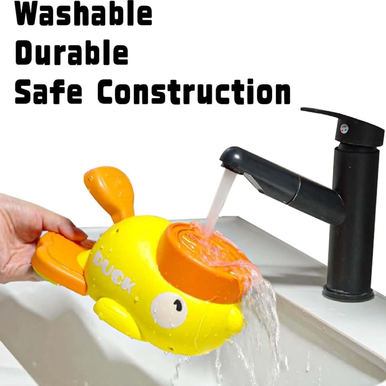 Duck Treat Dispenser, Feeder Puzzle Toy Duck with Button and 3 Challenge Lids, Anti-Gulping IQ Training Bowl for Dogs & Cats