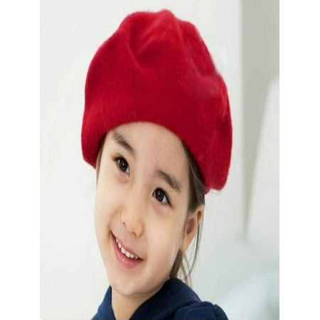Kids Girls Bailey Hat Dome Beret Watermelon Red