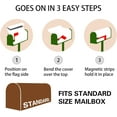 thumbnail image 6 of Christmas Red Truck Golden Retriever Dog Magnetic Mailbox Cover Large 21 X 25 in Winter Snowflake Xmas Tree Snowman Mail Box Covers Decals Wraps Post Box Outdoor Decorations, 6 of 6