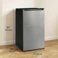thumbnail image 2 of CoSoTower 2.1 Cu. Ft. Mini Freezer, Compact Upright Freezer with Reversible Door, Removable Shelf, Adjustable Temperature, Silver, 2 of 7