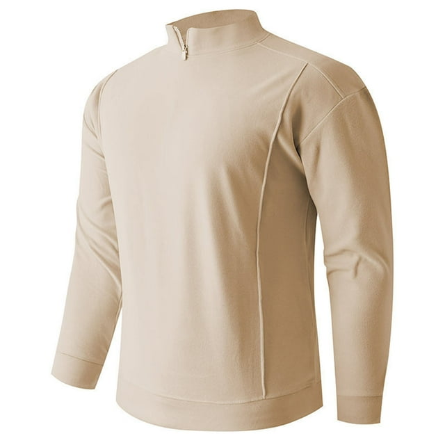 pstuiky camisas de manga larga para hombre, Suéter de punto cálido de color sólido de moda informal para hombre, manga larga, top redondo salir tops s