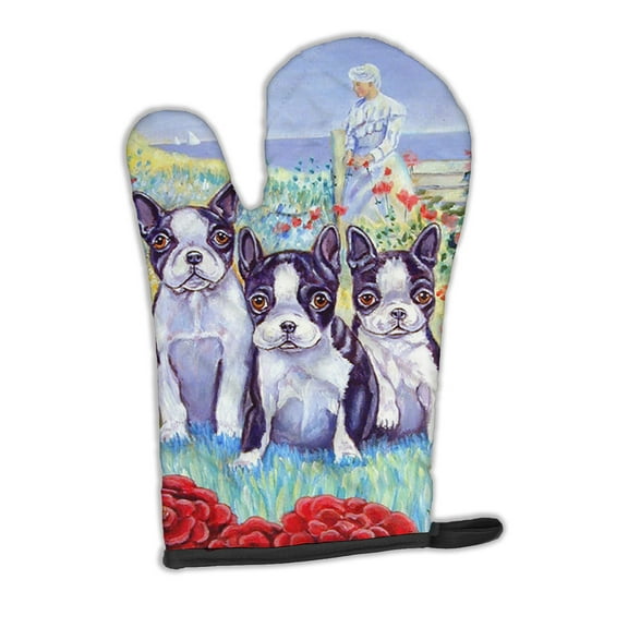 Carolines Treasures 7005OVMT Boston Terrier Trio Oven Mitt Large multicolor