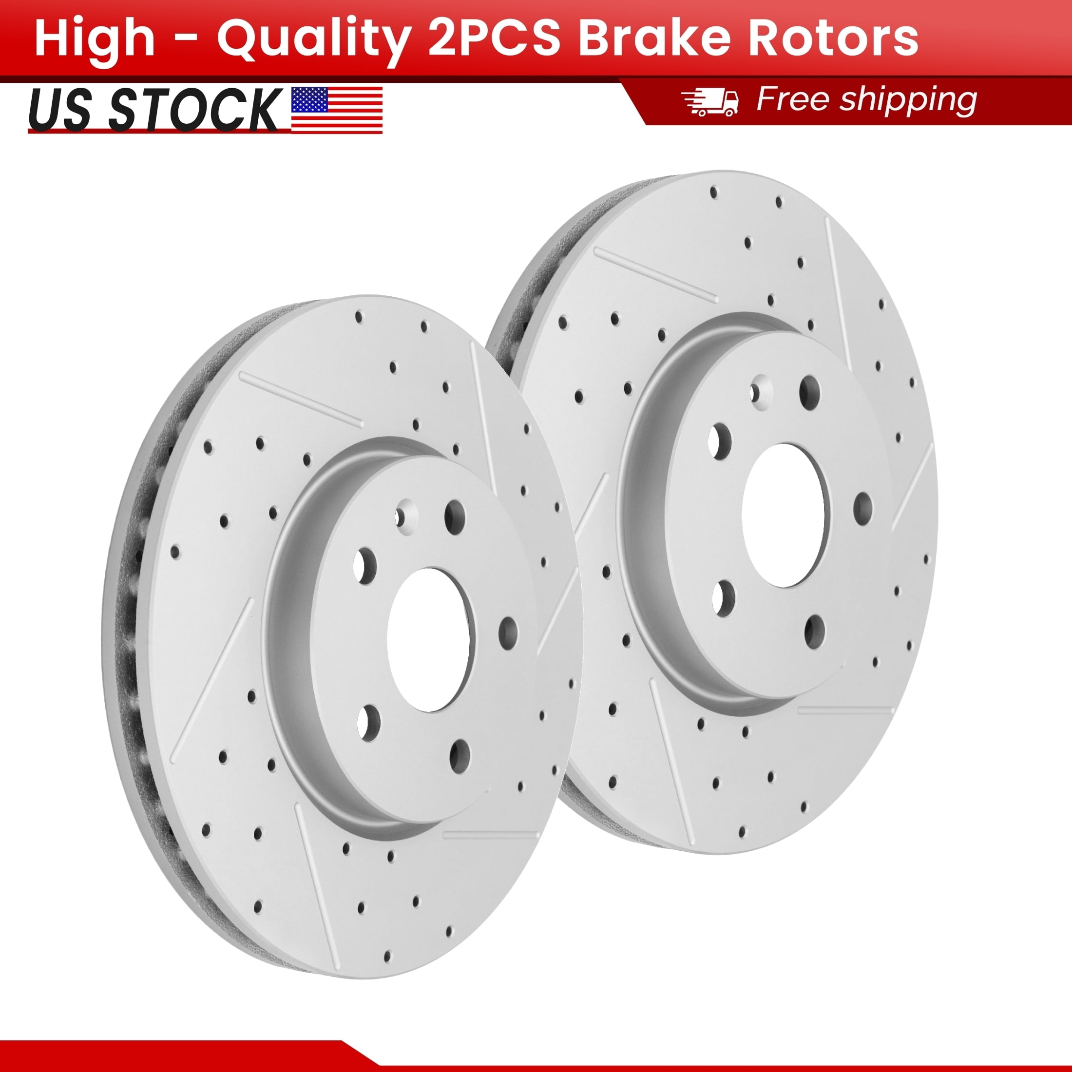 A-Premium 11.81 Inch  300mm  Front Vented Disc Brake Rotors Compatible With Select Chevy And Buick Models Equinox Malibu Cruze Orlando Trailblazer Volt Lacrosse Verano Encore Gx 2 Pc Set - View #5