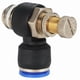 thumbnail image 4 of 2pcs SL " Controlador de flujo de velocidad neumático L Tipo 4-12mm SOBREDOSIS Tubo de manguera 1/8 "1/4" 3/8 "1/2 "BSP Válvula de límite de flujo de aire de gas masculino Ajuste rápido, 4 of 5