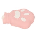 thumbnail image 4 of Bolsa de agua caliente de silicona, compresa caliente, portátil, pata de oso de dibujos animados, a prueba de fugas, calefacción por microondas, botella de agua caliente, 450ml, rosa, 4 of 8