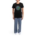 thumbnail image 4 of CafePress - Keep Earth Clean Women's Dark Pajamas - Women's Short Sleeve Print T-Shirt and Pants Dark Cotton Pajama Set, 4 of 7