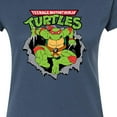 thumbnail image 3 of Teenage Mutant Ninja Turtles - Raphael Breaking Through Shirt - Juniors Fitted Graphic T-Shirt, 3 of 5