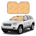 thumbnail image 3 of ZICANCN Car Sun Shades Front Windshield, Orange Memphis Form Elements Automotive Front Window Sun Shield Visor, Medium Size, 3 of 9