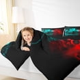 thumbnail image 4 of jejeloiu Gaming Gamer Full Size Comforter Sets,Modern Video Game Bedding Comforter Set,Red Cyan Gamepad Bedding Sets For Boys,Breathable Home Decor Reversible,3pcs, 4 of 8