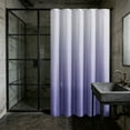 thumbnail image 5 of JASKFLY Shower Curtain - Waterproof Polyester Fabric with Gradient Print Thickened Barrier for Bathroom Decor, 70.9x70.9 in, Polyester, (Purple), 5 of 8