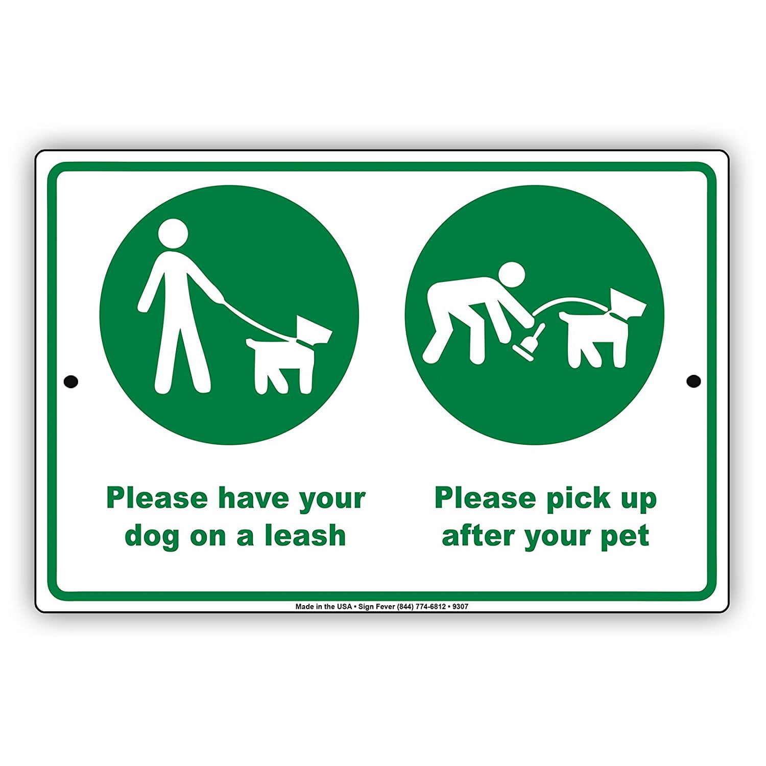 Please Have Your Dog On a Leash And Pick Up After Your Pet With