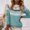Blue, variant on Women's Fair Isle Jacquard Knit Sweater Crew Neck Long Sleeve Soft Warm Pullover Top for Fall Winter 3XL