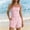 Pink, variant on Ayolanni Sleeveless Womens Pajamas Sets Summer Striped Tops and Shorts Loungewear Loose 2 Piece Green Lounge Sets L