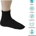 Creswell 6 Pairs Of Mens Black Diabetic Ankle Socks 1315 Size MADE IN