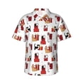 thumbnail image 2 of Goofa Cute Cat And Christmas Gift Hawaiian Shirt for Men, Unisex Summer Beach Casual Short Sleeve Button Down Shirts,Aloha Tropical Floral print shirt-3X-Large, 2 of 9