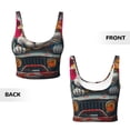 thumbnail image 5 of Lsque Vibrant Bunny Ride Printed Women'S Sports Bra, Compression, Moisture Wicking, High-Impact Sports Bra For Women,Supportive sports bra-Medium, 5 of 9