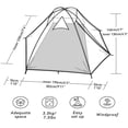 thumbnail image 2 of Carpa de camping Forceatt para 3 personas, impermeable y resistente al viento, 2 of 7